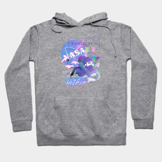 NASA Dream Vaporwave Hoodie by Simonpeters98